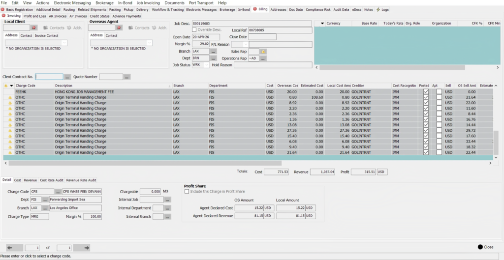 Upload to Cargowise